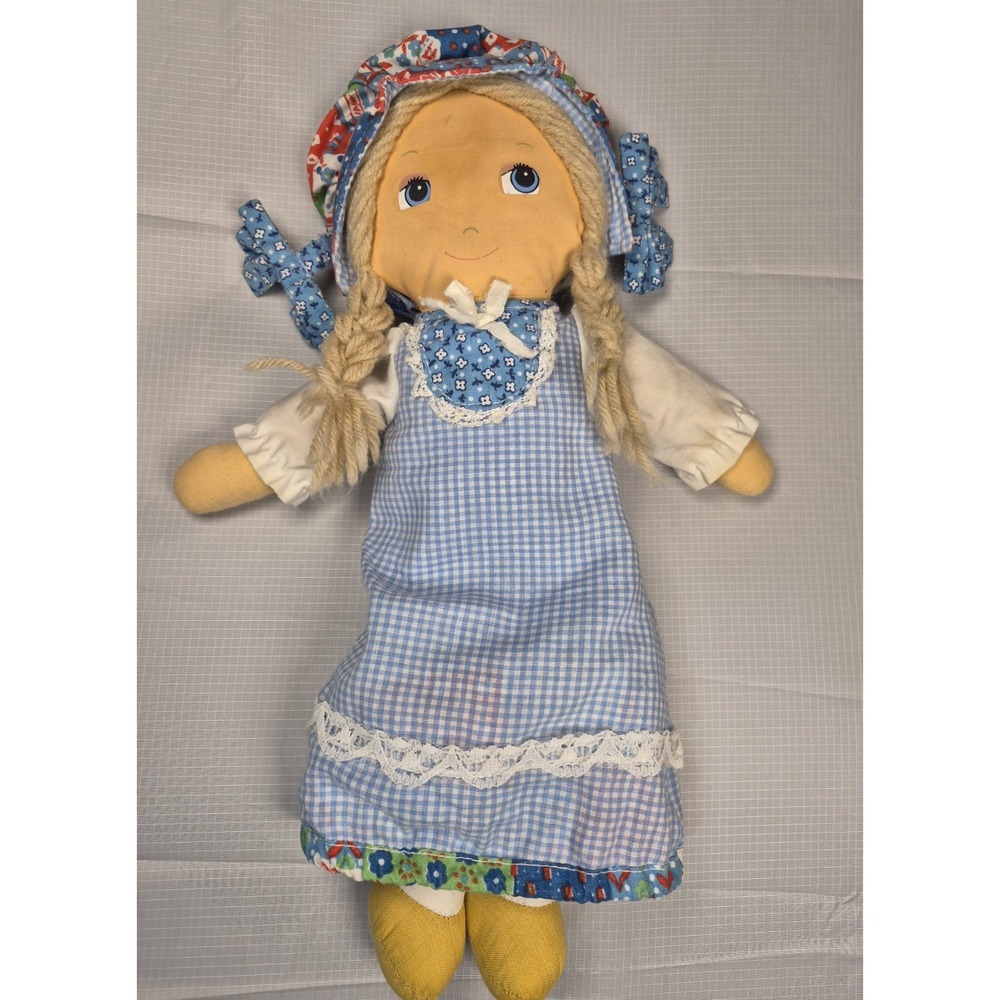 Vintage Knickerbocker Cloth Holly Hobby Day 'N Night Doll 14" Reversible 1970s